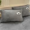 Bordado de Toalla Funda de Almohada Acolchada de Terciopelo de Leche 2026 Nueva Funda de Almohada de Felpa Coral de Dibujos Animados Otoño e Invierno Funda de Almohada Individual