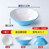 Tigela de Macarrão Melamina A5 Nordic Two-Tone Louça para Restaurantes, Macarrão Caracol Hot Pot Picante Loja de Macarrão Comercial Tigela de Plástico para Ramen de Carne