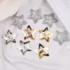 Grampo de cabelo estrela y2g estilo coreano para garotas quentes metal prateado estrela de cinco pontas grampo lateral grampo BB para todos os estilos acessórios de cabelo