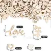 Peças de Decoração de Casamento de Madeira em Estoque Fatias de Madeira Amor DIY Coração Folha Decoração de Mesa de Festa Decoração Espalhada