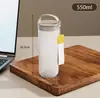 Copo de leite para o café da manhã, com marcações de medida, adequado para adultos, leite de soja, portátil, de grau alimentício, seguro para micro-ondas e pode ser usado como garrafa de água para crianças levarem consigo