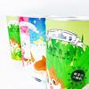 Latas de papel personalizadas para comida de mascotas lata de papel para comida de perro y gato tubo de papel para comida tapa creativa de hojalata latas de papel en espiral