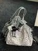 Bolso Tote Nuevo Estampado de Leopardo Otoño/Invierno 2026, Bolso de Hombro/Axila de Gran Capacidad, Bolso Popular de Moda para el Trabajo Este Año