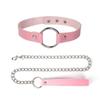 Sm accesorios divertidos collar de cuero de gato lindo correa para el cuello cadena clavicular gargantilla productos sexuales para adultos herramienta de tortura de entrenamiento