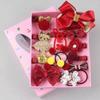 Accesorios para el cabello de niños coreanos pinza de tela para el cabello de bebé pinza BB de dibujos animados de princesa pinza para el cabello de corona anillo para el cabello set de caja de regalo pinza lateral