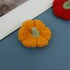 Pinza para el pelo de calabaza tejida a mano dulce para niñas, accesorios para el cabello de lana tejidos a crochet, lindos, hechos a mano, en stock, venta al por mayor