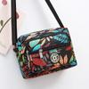 Bolsa de pano de flor de meia-idade e velha, bolsa feminina multicamadas, bolsa de ombro mensageiro, atacado, bolsa para celular, bolsa de lona para lazer, fornecimento de bolsa