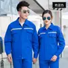 Roupas de trabalho do Estaleiro Jiangnan terno de trabalho de manga comprida vestuário masculino resistente ao desgaste sala de soldador eletricista manutenção construção