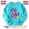 Ropa nueva de moda popular de otoño e invierno, suéter de cuello redondo suelto para niños y niñas, periférico del circo digital mágico