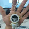 Chaveiro de Astronauta Desenho Animado Fofo EuTeAmo Luzes Estreladas Ativadas por Voz Ursinho Fofo Luz Noturna
