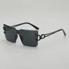 Nuevas Gafas de Sol de Moda Europeas y Americanas Sin Marco y de Marco Grande con Diseño Único de Cabeza de Leopardo, Gafas de Sol Unisex con Protección UV