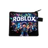Nova Carteira de Moedas do Mundo Virtual Roblox Estudante Masculino e Feminino Desenho Animado Bolsa de Armazenamento Tendência Zíper Bolsa para Chaves Porta-Cartões