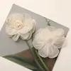 Primavera y Verano Chica de al Lado Dulce Chifón Borde Quemado Rosa diy Mori Versátil Pinza de Borde Broche Cuerda para el Cabello Accesorios para Ropa