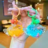 Botella Flotante Transparente Luminosa en Forma de Corazón de Acrílico Alas de Amor Botella Voluble Colgante Llavero Colgante Joyería DIY