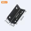 Código de Ángulo de Tira Larga de Acero Inoxidable Espesado 90 Grados Fijador de Ángulo Recto de Tira Larga Soporte Triangular Conector de Ferretería para Muebles
