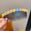 Peine Infantil Extra Largo Cabello Roto Accesorios para el Cabello Peine para el Cabello de Niña en la Parte Posterior de la Cabeza Flequillo de la Frente de la Niña Pasador Tocado