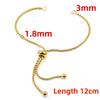 Pulsera de acero inoxidable push-pull horno de vacío galvanoplastia accesorios de joyería dorados moda ajustable extensible titanio acero joyería