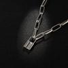 Personalidad hip hop simple exagerado collar con colgante de candado europeo y americano transfronterizo AliExpress cadena gruesa cadena clavicular N5643