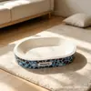 Novo arranhador de papelão branco para gatos, durável e resistente ao desgaste, arranhador e cama de papelão ondulado para gatos em um só, adequado para todas as estações, suprimentos para gatos