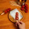 Caja de Empaque de Materiales para Fruta Confitada DIY Bolsa Transparente Popular de Comida Callejera Fruta Confitada Brochetas de Bambú Herramientas Caseras