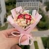 Mini Buquê Fresco de Rosas Secas, Mini Presentes Lembrança Exquisitos, Gipsofila, Decorações para o Dia dos Namorados Chinês