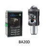Faro Modificado para Motocicleta P15D H4 Lente Blanca y Amarilla Foco Luz Lejana y Cercana Integrada Bombilla Flash Roja y Azul