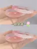 Pulseira de Jade Tulipa Pêssego Rosa Claro Pulseira de Calcedônia Gelo Pulseira de Ágata Rosa Hibisco de Jade Presente