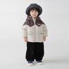 Chamarra de plumón personalizada Haoyobei 25006 para niños, Ropa de abrigo de invierno con capucha, Estilo coreano para niños, Estilo de combinación de colores, Prenda superior exterior
