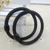 Accesorio para el cabello coreano tocado hebilla de plástico negro de 5 mm de grosor accesorios de anillo para el cabello banda de goma de alta calidad material para joyería DIY venta al por mayor