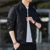 Nuevo abrigo para hombre, otoño e invierno, estilo coreano, elegante y a la moda, con forro polar y cuello vertical, chaqueta informal de marca de moda para mediana edad.