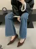 Primer Encuentro Temporada Punta Fina Tacón Alto Zapatos de Mujer Estilo Suave 2026 Nuevo Otoño Piel Suave Poco Profundos Zapatos de Trabajo de Tacón Medio