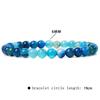 Pulsera unisex sencilla de alta gama para viajeros, con cuentas de piedra calientes de 6 mm transfronterizas de Europa y Estados Unidos, cuerda elástica para hombre y mujer que combina con todo.
