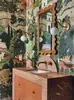 Original Rumano Importado Jardín de Jaipur Estilo Indio Mural Selección Multimaterial Sala de Estar Habitación de Niños
