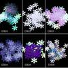 Lentejuelas para decoración de uñas de fuente transfronteriza en botella Otoño e invierno japonés 10 mm Lentejuelas de copo de nieve navideño Decoraciones de uñas uñas