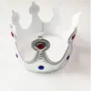 Tocados de Corona de Rey Halloween Junio 1 Día del Niño Disfraces Accesorios de Actuación Corona Brillante de Princesa Príncipe para Adultos