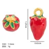 Popular Mini Colgante de Fruta Transfronterizo Estéreo DIY Accesorios de Joyería Sandía Fresa Aleación Pulsera Collar Accesorios