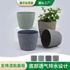 Macetas redondas personalizadas de plástico para escritorio, creativas, para exteriores, para suculentas y arándanos. Personalización de fábrica.