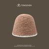 Sombrero de pescador de felpa de cordero de diseño a juego con el color para mujer, cálido, para otoño e invierno, que muestra el rostro, pequeño, que cubre el rostro, sombrero de lavabo moderno