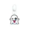 Llavero de Goma Suave de Fantasma de Halloween Dibujado Hebilla de Puerta en Forma de 8 en Forma de U Llavero Pinza de Langosta Figura de Muñeco Hebilla Colgante Adorno