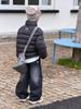 Familiar, Estilo Padre-Hijo Trazable Chaqueta de Plumas con Cuello Alto, Impermeable Resistente para Niños Nuevo Estándar Nacional 90% Plumas de Pato Blanco Abrigo, Moderno