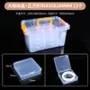 Caja de Almacenamiento Mini Pequeña de Plástico Transparente para Joyería Caja de Exhibición Separada de Alta Calidad Caja Organizadora para Pendientes Pulseras Accesorios