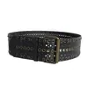 Nuevo Cinturón Ancho Punk Remachado Retro Europeo y Americano con Correas, Moda Versátil Retro de Chica Caliente Transfronterizo Fuente de Cinturón de Cuero