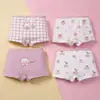 Ropa Interior Nueva de Algodón para Niña Clase A Estampado de Dibujos Animados Algodón Puro Ropa Interior Infantil Ropa Interior de Tres Puntas para Niñas Estudiantes de Primaria y Secundaria Personalizable