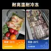 Caja de Almuerzo Desechable, Caja de Empaque Cuadrada Grado Alimenticio con Tapa, Tazón Redondo para Comida Rápida para Llevar (Hogar y Comercial), Gran Capacidad