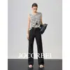 JocorbeiPreto Cinza Slim Fit Jeans Feminino Simples Versátil Caído Emagrecimento Estreito Perna Larga Calças Compridas