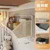 Prateleira de armazenamento de parede para quarto de dormitório estudantil, solução de armazenamento de parede sem furos, cesto de pendurar para banheiro