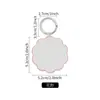 Llavero Recubierto de Acrílico en Blanco para Transferencia de Calor Consumibles Souvenir DIY Colgante de Metal Colgante de Sublimación