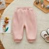 Pantalones de niña Otoño e Invierno forrados de felpa Conejo Pantalones Infantiles Estilo Coreano Pantalones Infantiles Invierno Pantalones de Niña Otoño e Invierno