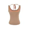Camisola de tiras con escote halter, estilo dos piezas falso, ajustada, para mujer, verano, nuevo estilo americano, bloque de color, top corto