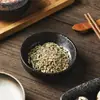 Prato de tempero para churrasco estilo japonês prato de vinagre prato de molho prato de molho molho para mergulhar tamanho pequeno prato pré-refeição prato pequeno de cerâmica nórdica
